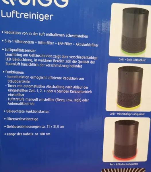 Luftreiniger / Purificateur d’air / Ionisateur 30Watt